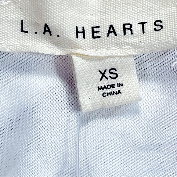 L.A. Hearts size Xs white corset mini dress with scoop neck & open back NWT - Picture 15 of 16